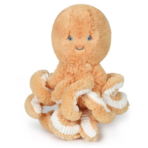 Little Ollie Octopus Gold Soft Toy 8.5" / 22cm